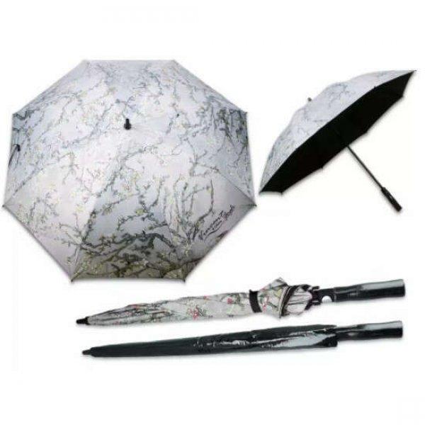 H.C.021-6621 Esernyő, Hossz: 93 cm, dia: 120 cm, Van Gogh: Mandulavirágzás