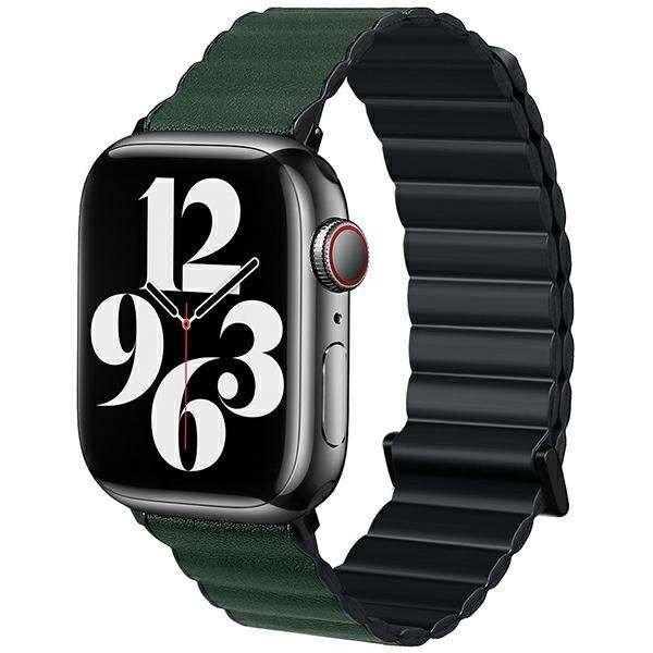 Beline óraszíj Apple Watch Magnetic Pro 42/44/45/49mm fekete/zöld box
