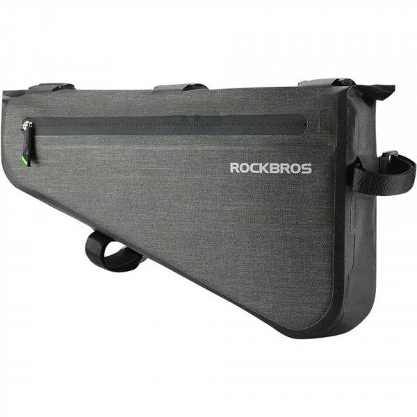RockBros - Tárolótáska (AS-017-1) - elülső kerethez, vízálló, Easy Mount
rendszerrel, 40x23x6cm, 8l - Fekete (KF2310411)