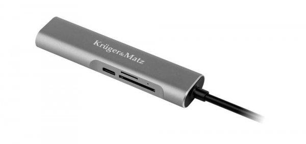 Adapter (HUB) C típusú USB a HDMI / USB3.0 / SD / MicroSD / C porthoz