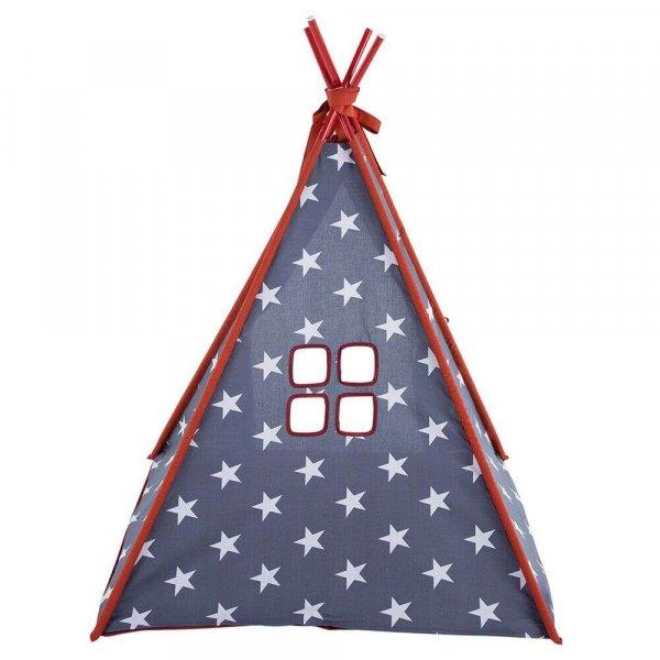 Patio gyermek sátor párnával és játszószőnyeggel csillag mintás
