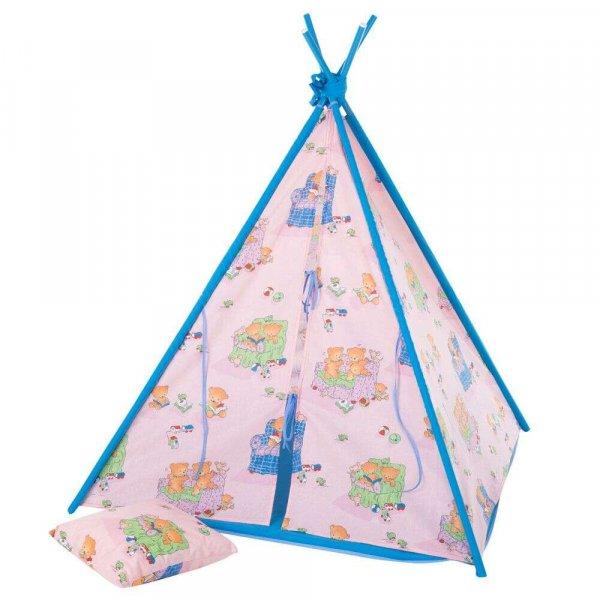Patio gyermek sátor párnával és játszószőnyeggel maci mintás