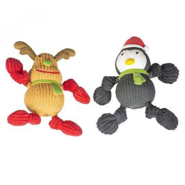 DUVO+ Karácsonyi latex játékok rénszarvas vagy pingvin 8x17x20cm 1ks