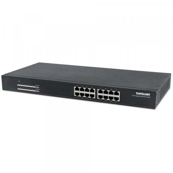 Intellinet 560993 Unmanaged L2 Gigabit Ethernet (10/100/1000) PoE 1U Fekete
switch