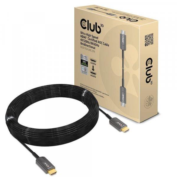 Club3D Ultra High Speed HDMI Certified AOC Cable 4K120Hz/8K60Hz Unidirectional
M/M 15m Black