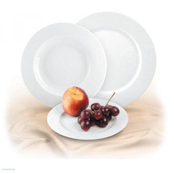 Tányér lapos Rotberg Porcelain Basic fehér 24cm 1200BAS001