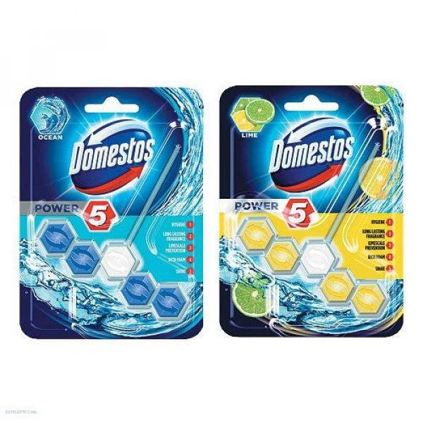 WC frissítő blokk Domestos Power5 55 g Óceán