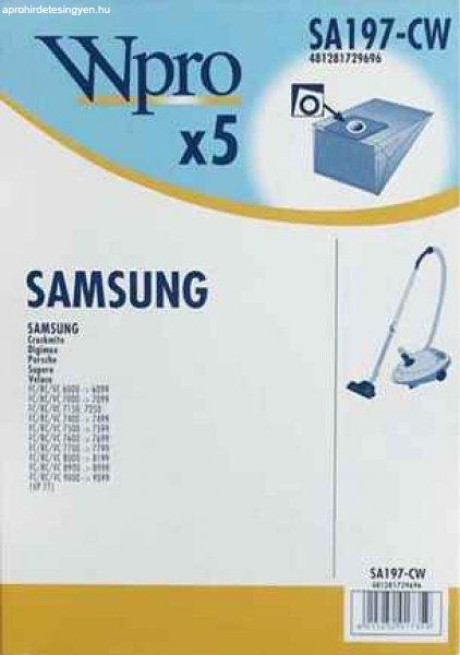 Porszívó alkatrész, papír porzsák Samsung SC4040, VCC4040 porszívóhoz
ew04159