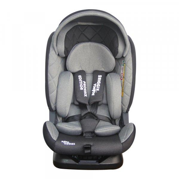 ISOFIX-es 360°-ban forgatható Mama Kiddies iSize Phoenix Edition Rotary
Protect GT biztonsági autósülés (40 -150 cm) szürke színben ajándék
napvédővel