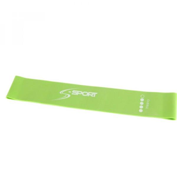 S-SPORT Mini Band Erősítő gumiszalag, zöld, erős