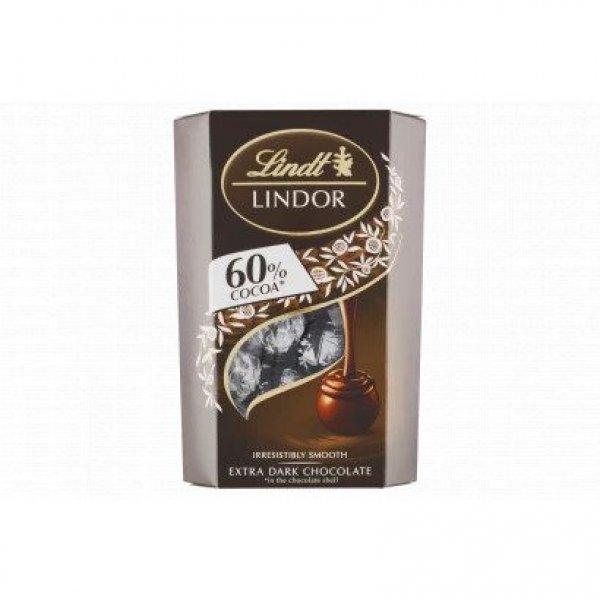 Lindt Lindor 60% cocoa étcsoki golyók díszdob.200g/8/