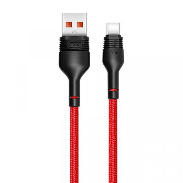 USB to USB-C kábel XO NB55 5A, 1m (red)