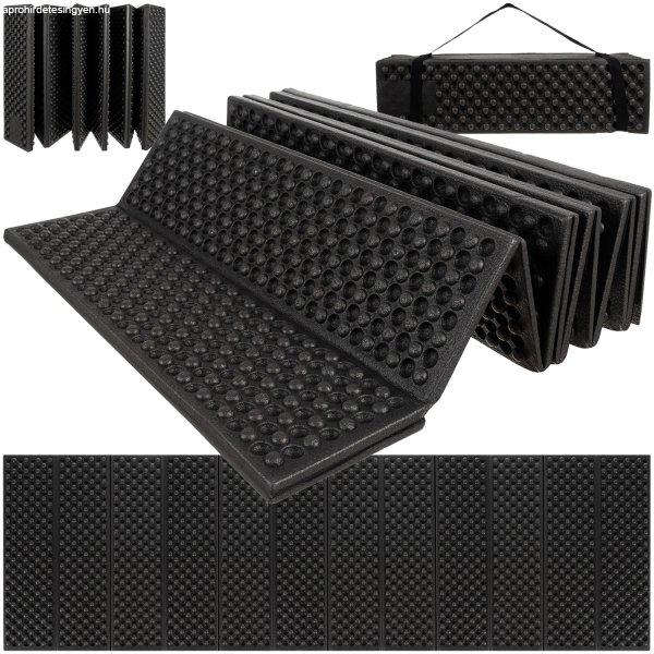 Összehajtható matrac kül- és beltérre - egyszemélyes habszivacs matrac -
180 x 60 x 2 cm, fekete (BB-21148)