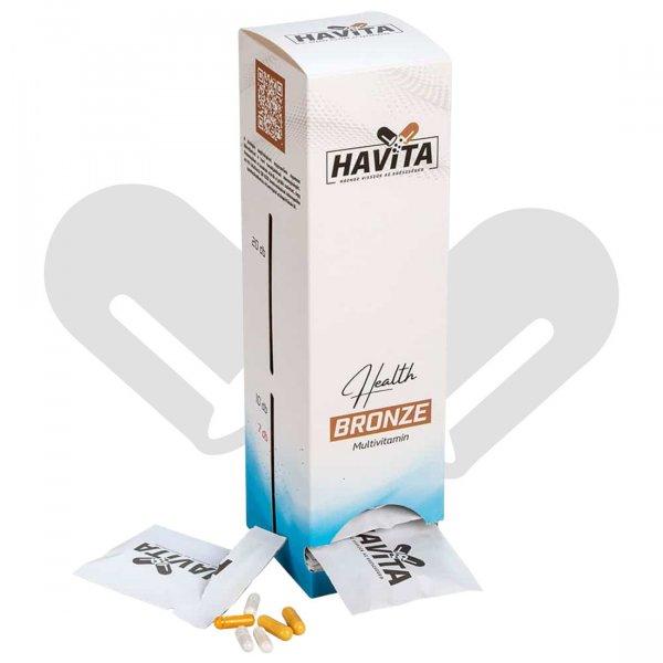 Havita Health Bronze multivitamincsomag - havi vitamincsomag az általános
egészségmegőrzéshez, 31x6 vitamin