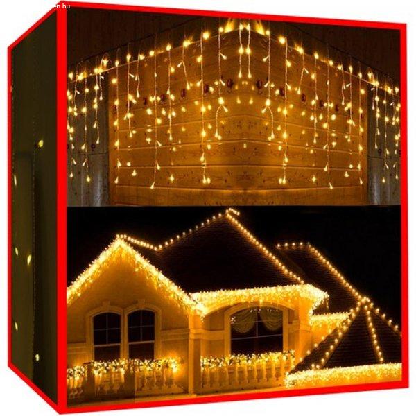 500 LED-es, toldható karácsonyi fényfüggöny kül-, és beltérre - 34,65
méter, meleg fehér (BB-11436)