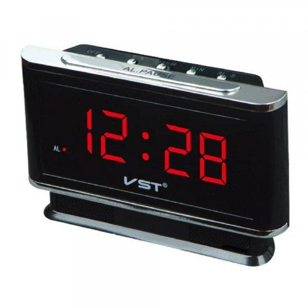 VST-721 digitális ébresztőóra beépített akkumulátorral és szundi
funkcióval - választható 12 és 24 órás mód - 12,5 x 5,5 cm-es LDC
kijelző (BBD)