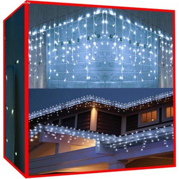 300 LED-es, toldható karácsonyi fényfüggöny kül-, és beltérre - 16,65
méter, hideg fehér (BB-11440)