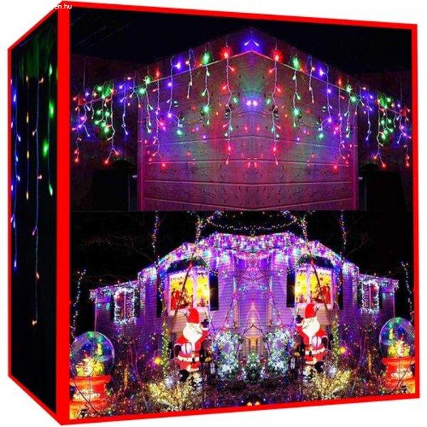 300 LED-es, toldható karácsonyi fényfüggöny kül-, és beltérre - 22,65
méter, színes (BB-11438)