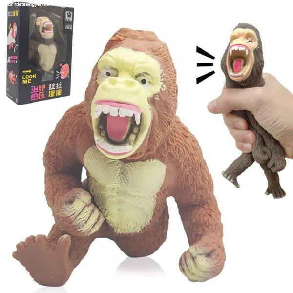 Dühös majom alakú stresszlabda - nyomkodható, feszültség levezető játék
gumiból (BBJ)