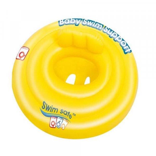 Bestway beleülős úszógumi babáknak - 69 cm, sárga (BB-3527)