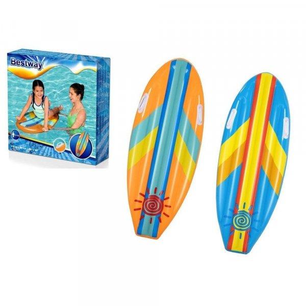 2in1 felfújható surf deszka és strand matrac kapaszkodóval gyerekeknek -
strapabíró PVC anyagból, vidám színekben - 114 x 46 cm, 1 db (BB-11866)