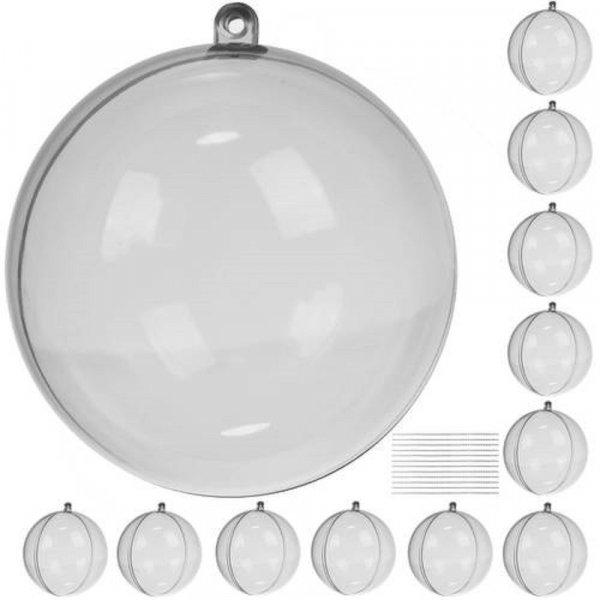 12 darabos felakasztható akril gömb készlet - kreatív, dekorációs célokra
- 8 cm, átlátszó (BB-20508)