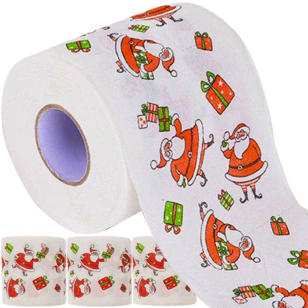 Mikulás mintás toalettpapír - 2 rétegű karácsonyi WC papír - 4 tekercs
(BB-20353)
