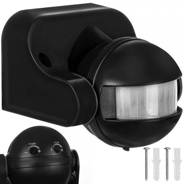 Vízálló,- és mozgásérzékelő fali LED lámpa - állítható
fényerősséggel - időzítővel (BB-15990)