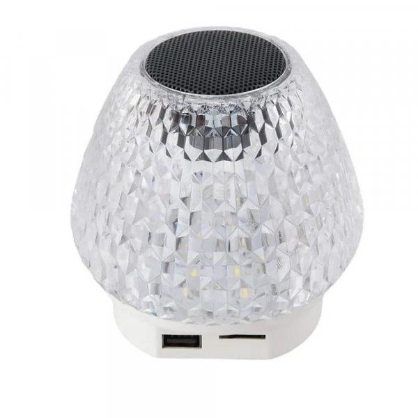 GIBOX G5S 2in1 kristály alakú okos lámpa - USB-ről tölthető,
felakasztható party lámpa Bluetooth hangszóróval (THM)