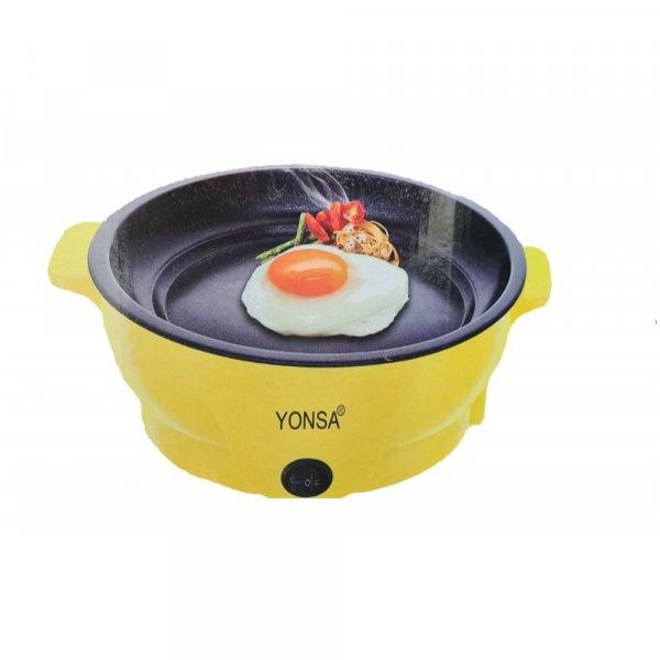 Yonsa tapadásmentes, könnyen tisztítható és hordozható elektromos
serpenyő - 450 W, 22 cm (BBV)