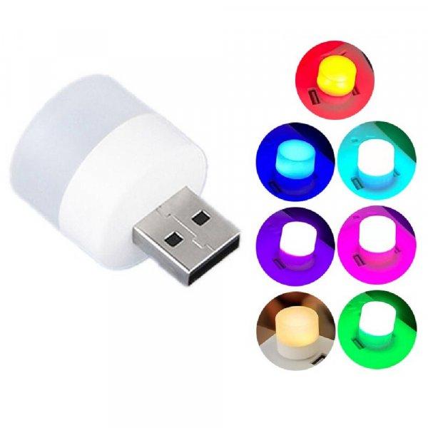 Mini USB LED lámpa - váltakozó színű, hangulatos éjszakai fény- 3W (BBV)