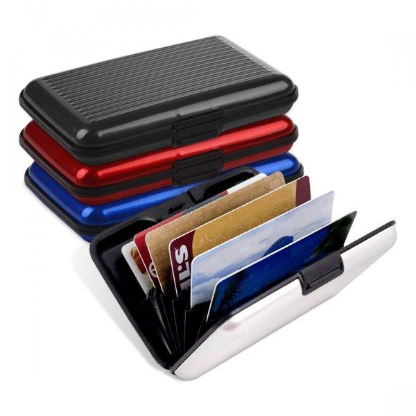 6 rekeszes biztonsági kártyatartó és pénztárca alumíniumból, lopás
elleni védelemmel (BBR)