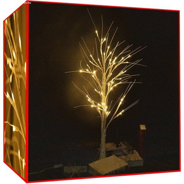 Karácsonyi dekor fa LED világíttással kül- és beltérre - 90 cm, meleg
fehér (BB-11315)