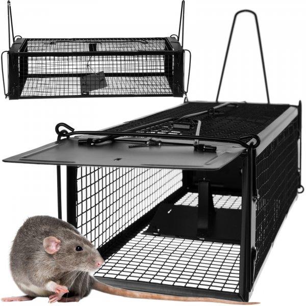 Nagy méretű, élvefogó rágcsálócsapda egerek, patkányok és nyestek ellen
- 43 x 15 x 12 cm (BB-19051)