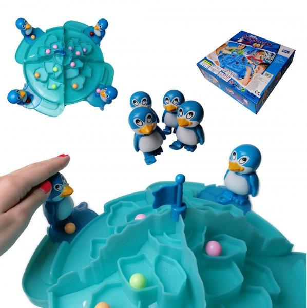 PenguinGo! ügyességi társasjáték - pingvin foci jégheggyel és színes
labdákkal (BBMJ)