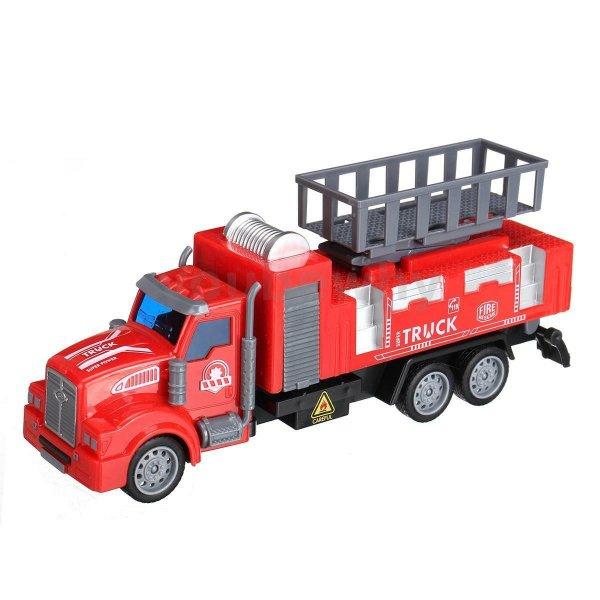 Emelőkosaras tűzoltóautó távirányítóval és fényhatásokkal (BBJ)