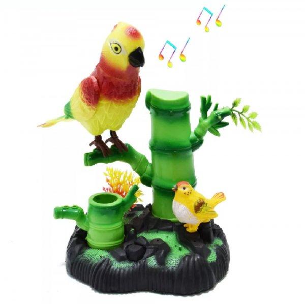 Színes, éneklő, táncoló, mozgó papagáj - elbűvölő dekoráció (BBJ)