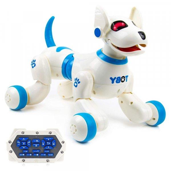 Beszélő, játszó, táncoló, éneklő távirányítós robot kutya -
távirányítóval vezérelhető, kék (BBJ)