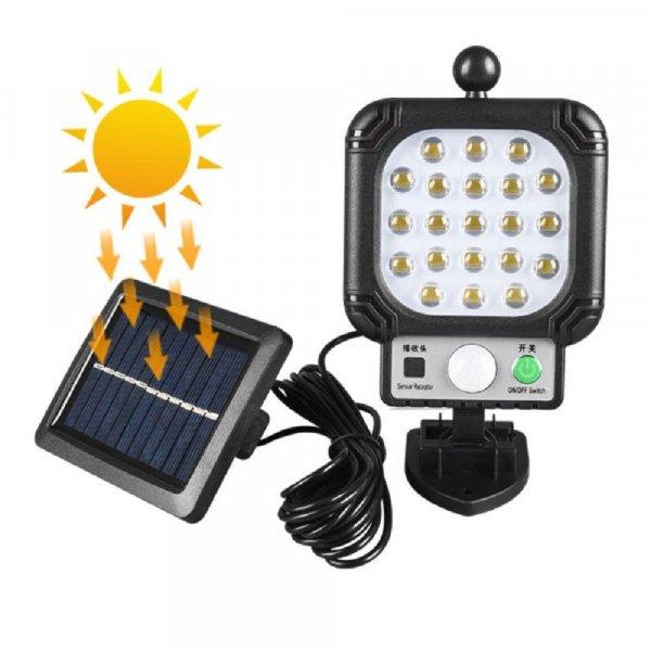 Kültéri napelemes mozgásérzékelős LED lámpa JX-996B (BBV)