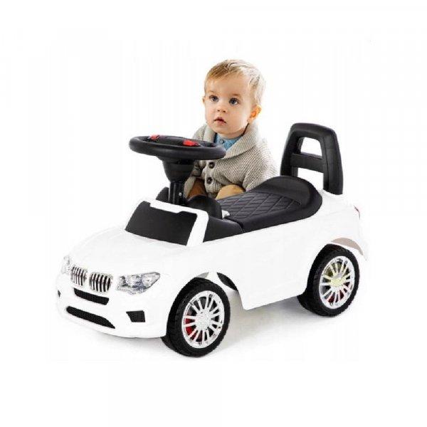 Óriási, élethű játék autó gyermekeknek csomagtartóval - fehér
(BBI-5585) (KF)