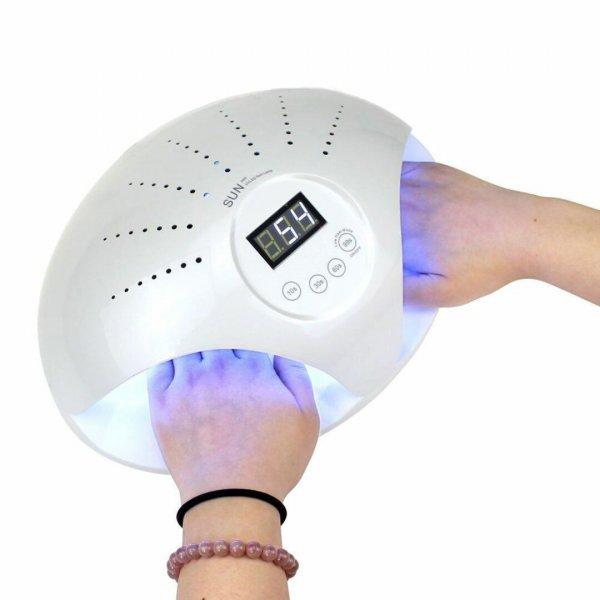 Digitális kijelzős kétkezes műkörmös LED UV lámpa érzékelővel,
időzítővel (BBV)