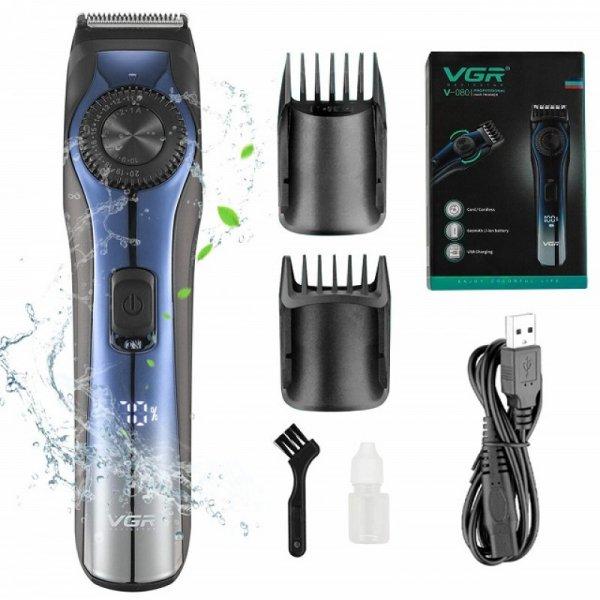 VGR akkumulátoros hordozható szakáll- és hajvágó - 32 méretben
állítható (V-080) (BBV)