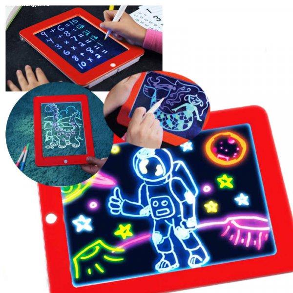 Magic Sketchpad készségfejlesztő, színes, világítós rajztábla,
üzenőtábla gyerekeknek (BBV) (BBJ)