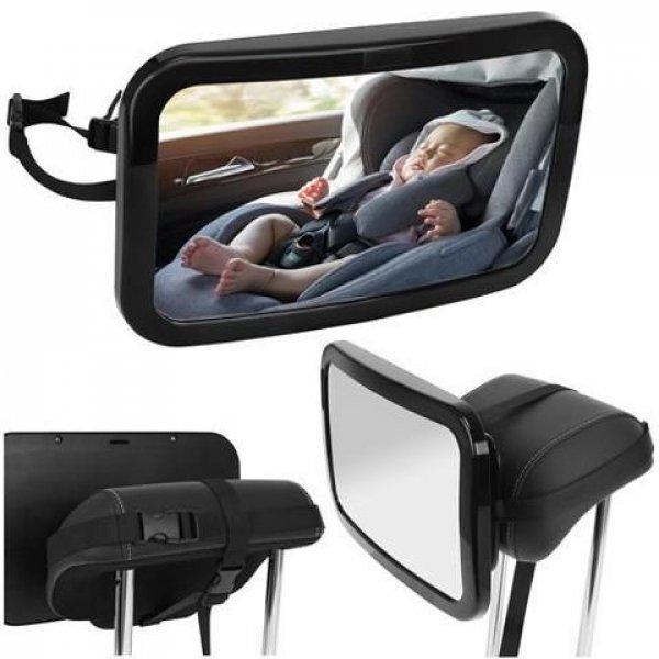 Babafigyelő visszapillantó tükör autóba - 360°elforgatás, törhetetlen
tükör (BB-8928)