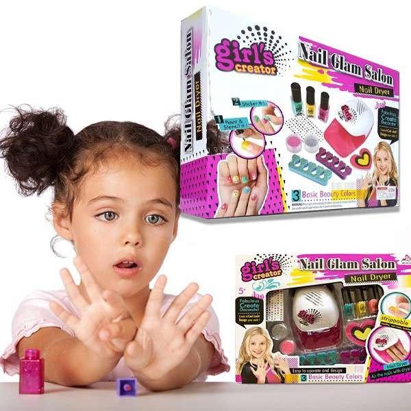 Nail Glam manikűrszalon gyermekeknek - körömreszelővel, matricákkal,
körömlakkokkal, csillámporokkal (BBJ)