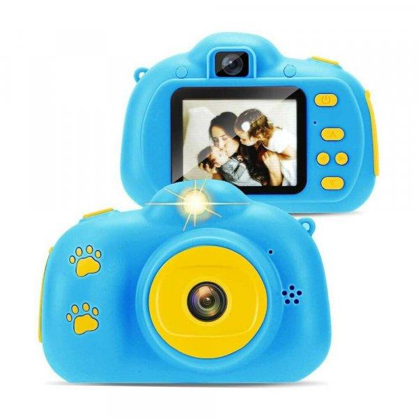 Digitális gyermek kamera, strapabíró fényképezőgép vaku funkcióval -
kék  (BBV)