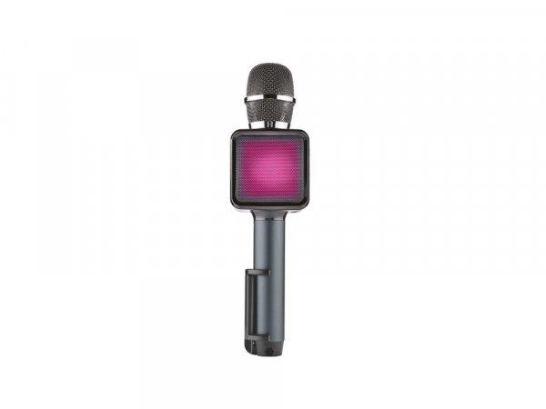 SilverCrest SKM 4W A2 Bluetooth / USB / microSD TF Karaoke mikrofon beépített
akkuval, 4W RMS hangszóróval, LED fénnyel