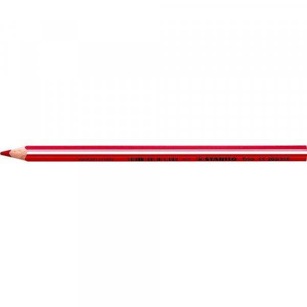 Színes ceruza vastag háromszögletű Stabilo TRIO 203/310 piros