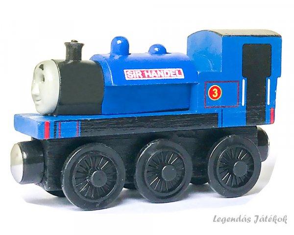 Thomas és barátai Sir Handel jellegű mágneses fa vonat mozdony