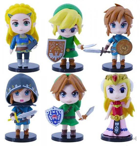 6 db-os Legend of Zelda figura szett